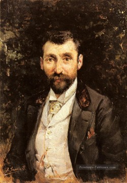 Y Portrait d’un gentilhomme peintre Joaquin Sorolla Peinture à l'huile
